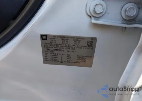 2015 GMC Terrain Slt-1 из США, поврежденный, VIN 2GKALSEK3F6368548